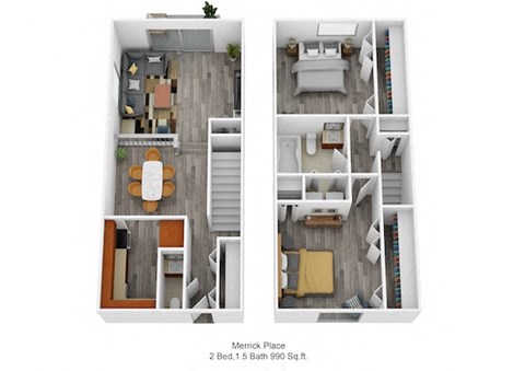 Merrick Place 2Bed 15Bath 990 Sq ft at Merrick Place, Kentucky